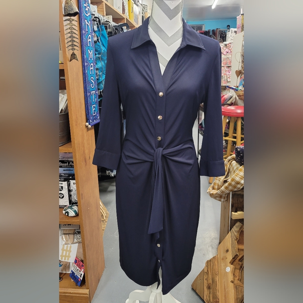 Navy blue philosophy Mid Sleave Dress